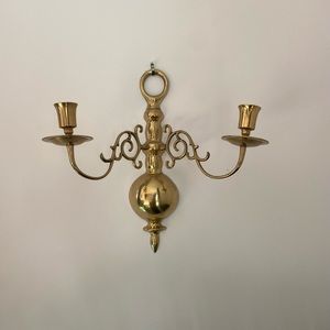 Brass candelabra
